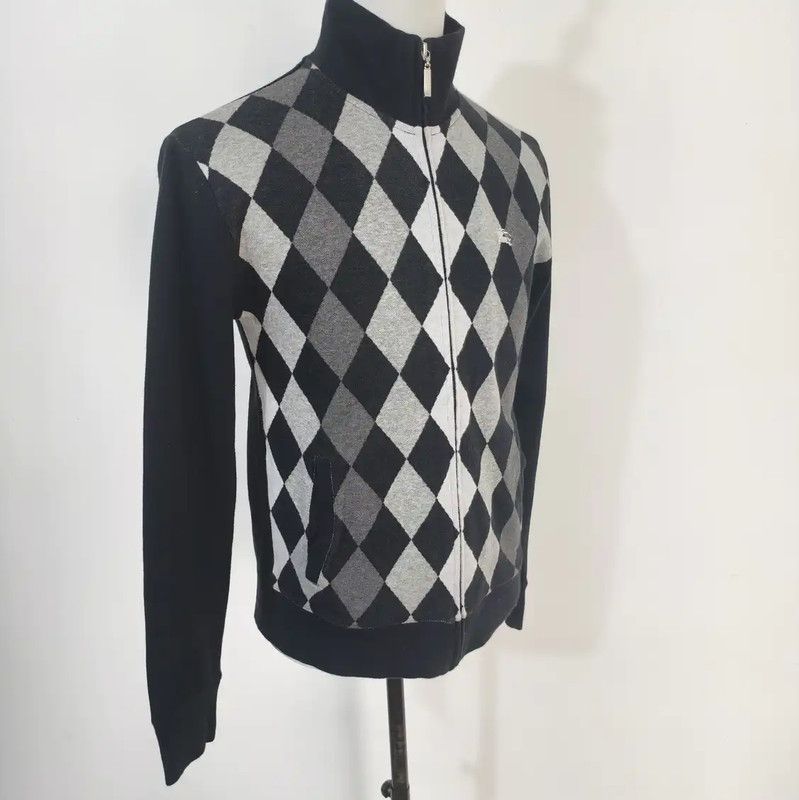 Burberry Burberry Black Checkered Long Sleeve Cardigan for Men Size US S / EU 44-46 / 1 - 3 Thumbnail
