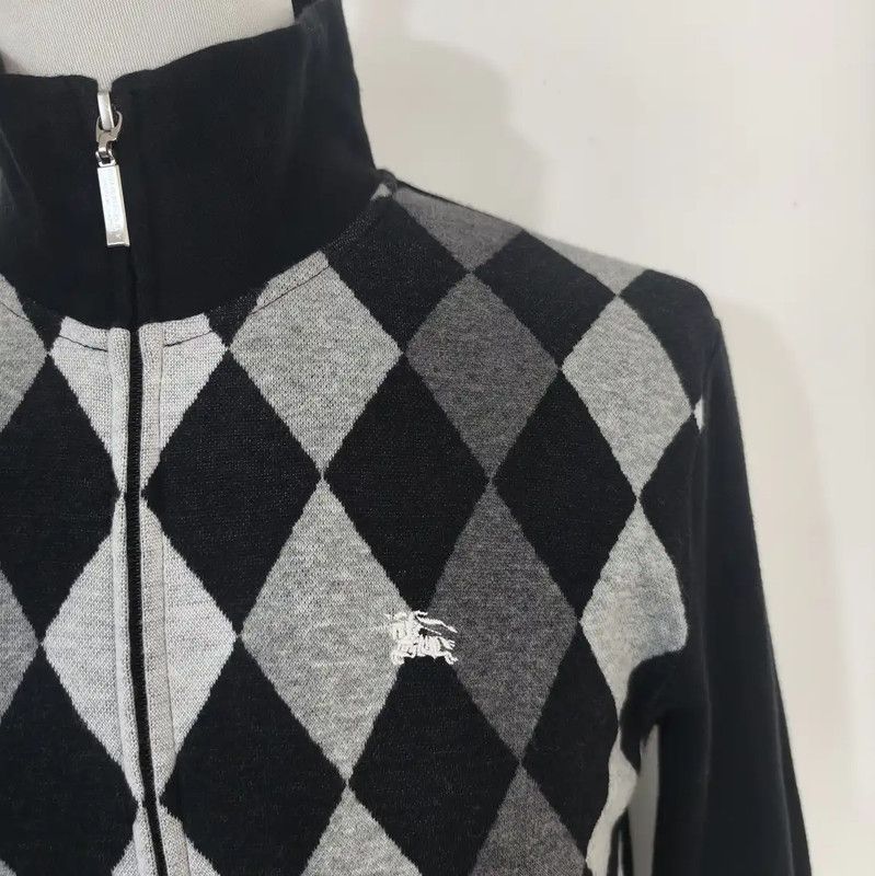 Burberry Burberry Black Checkered Long Sleeve Cardigan for Men Size US S / EU 44-46 / 1 - 2 Thumbnail