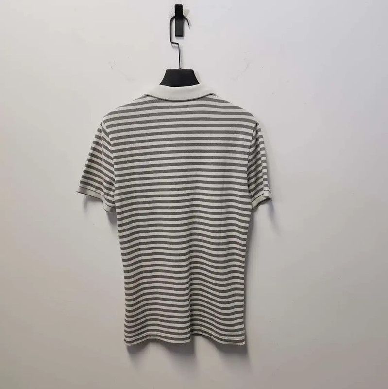 Burberry Burberry Gray Striped Men's Polo Shirt Size US S / EU 44-46 / 1 - 2 Thumbnail