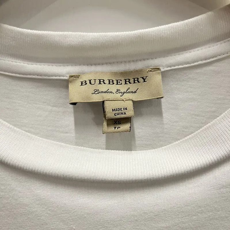 Burberry Burberry White Cotton Men's T-Shirt Size US XS / EU 42 / 0 - 3 Thumbnail