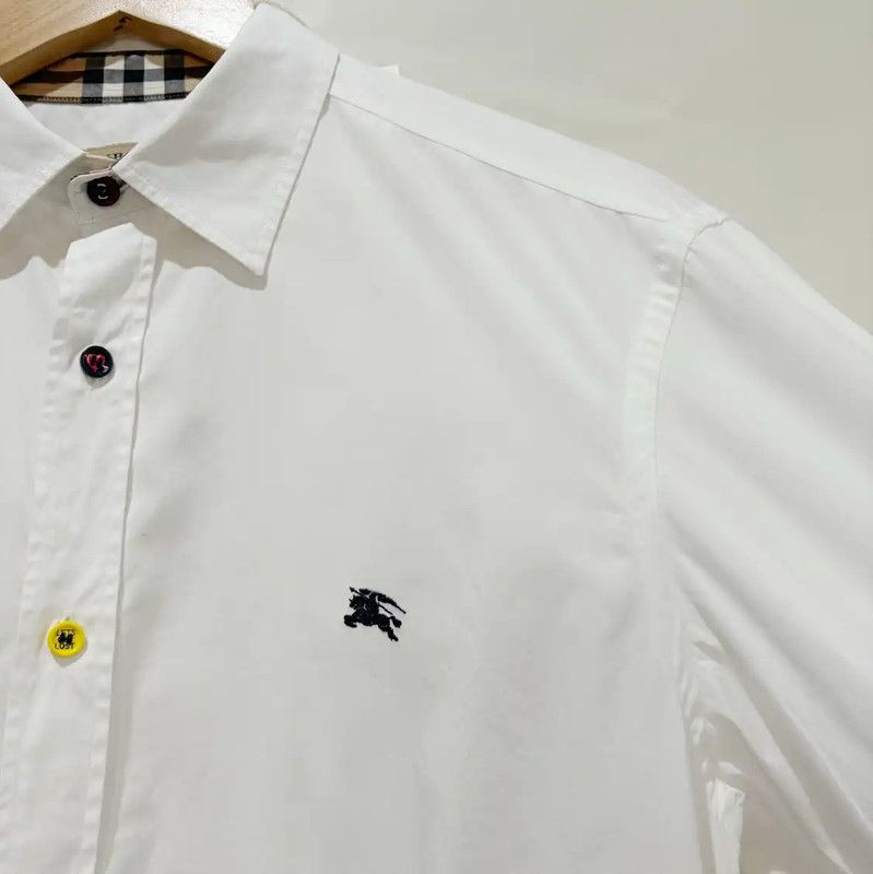 Burberry Burberry Long Sleeve White Cotton Shirt Size US M / EU 48-50 / 2 - 5 Thumbnail