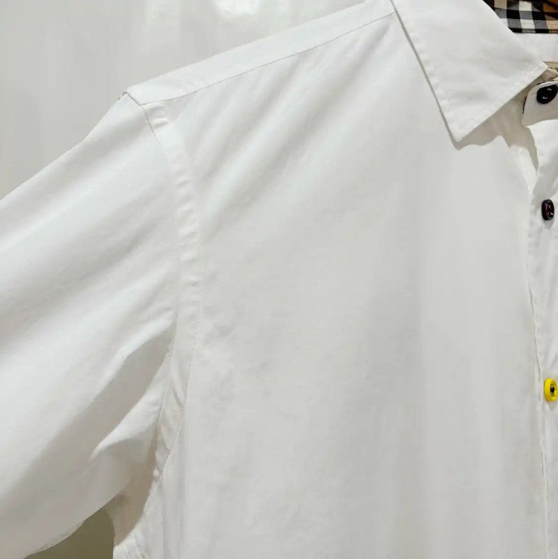 Burberry Burberry Long Sleeve White Cotton Shirt Size US M / EU 48-50 / 2 - 4 Thumbnail