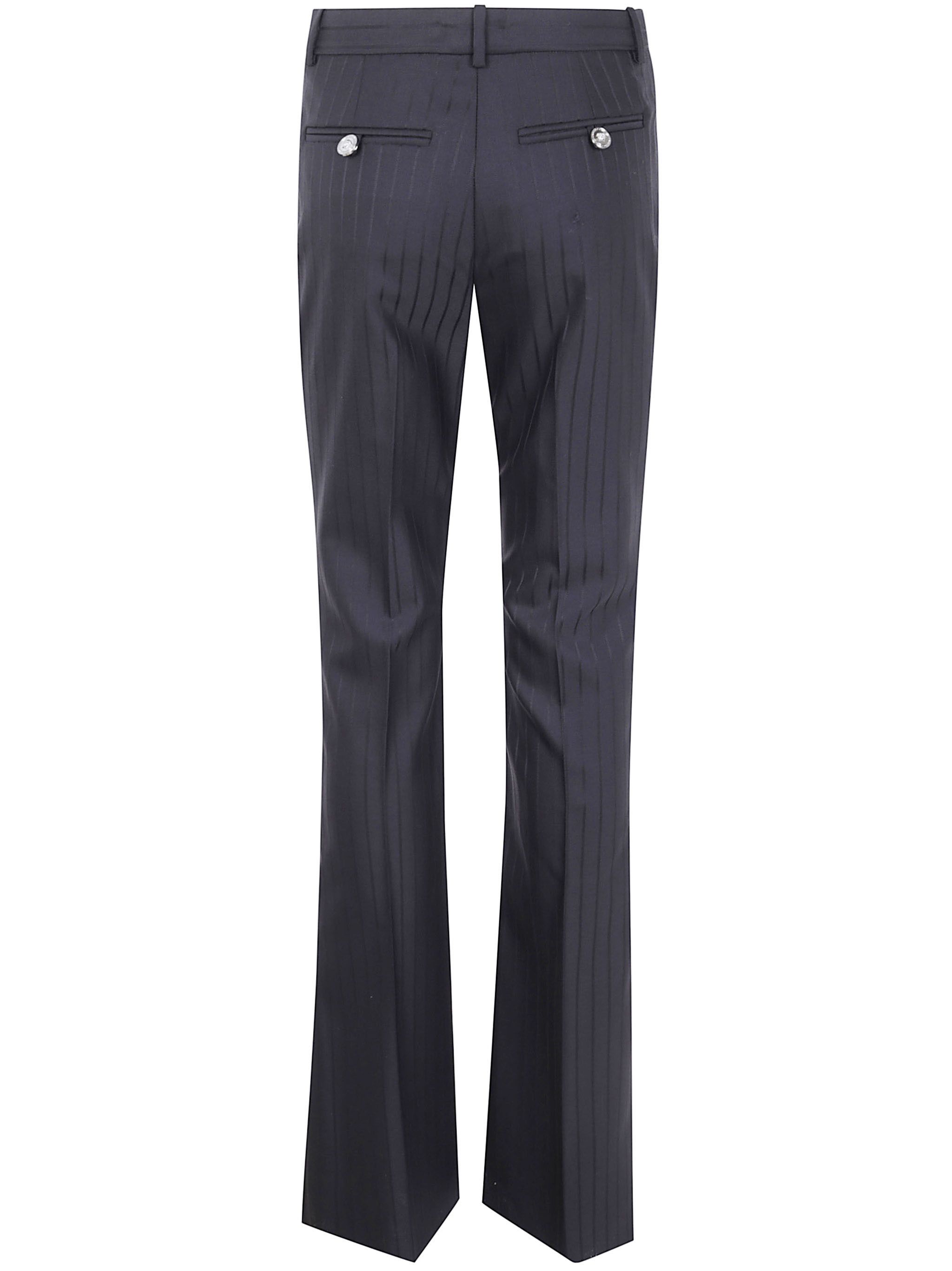 Versace INFORMAL PANT RESPONSIBLE WOOL TONAL PINSTRIPES Size 30" / US 8 / IT 44 - 7 Thumbnail