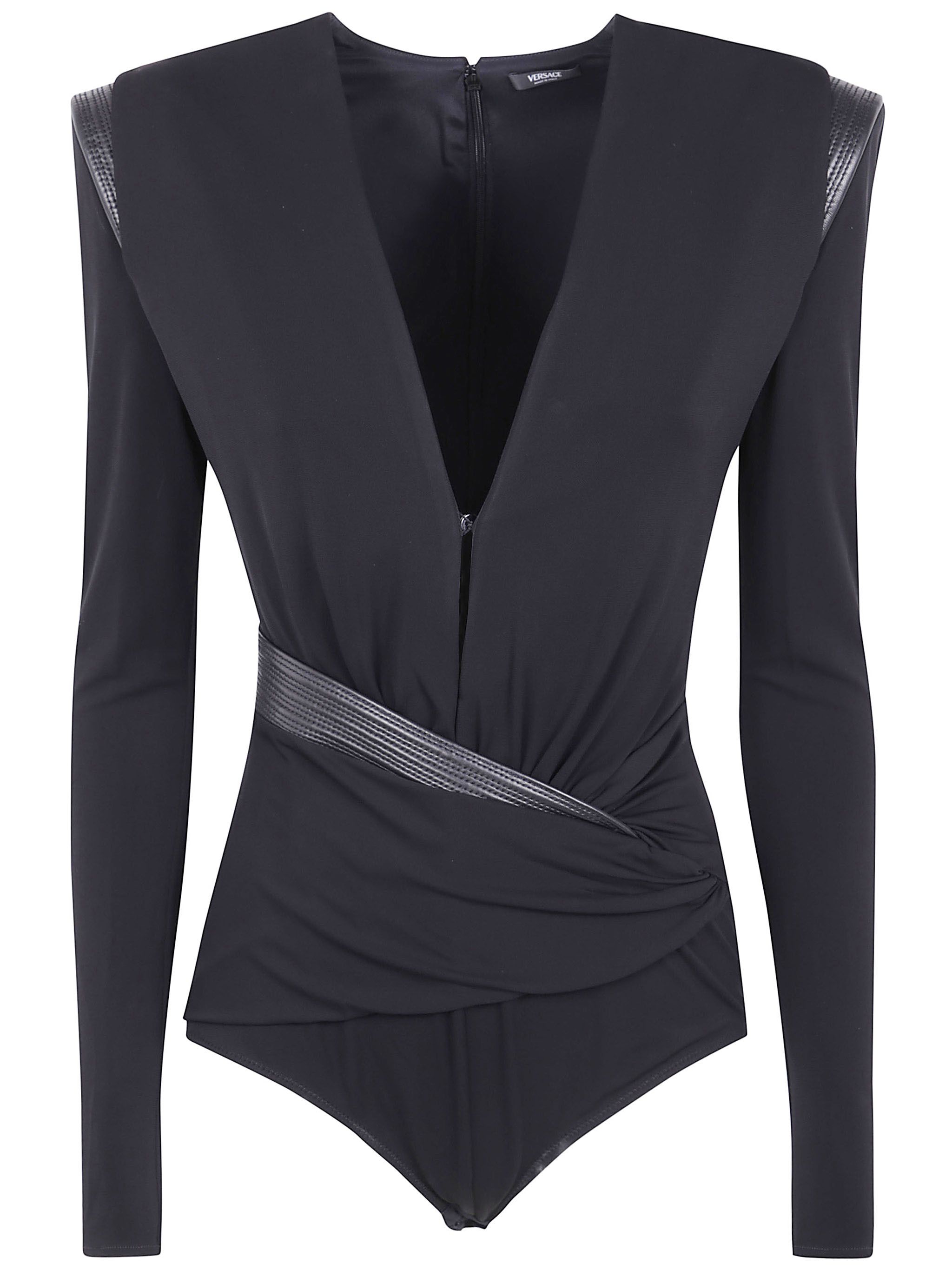 Versace BODYSUIT RESPONSIBLE STRETCH CREPE JERSEY Size 30" / US 8 / IT 44 - 5 Thumbnail