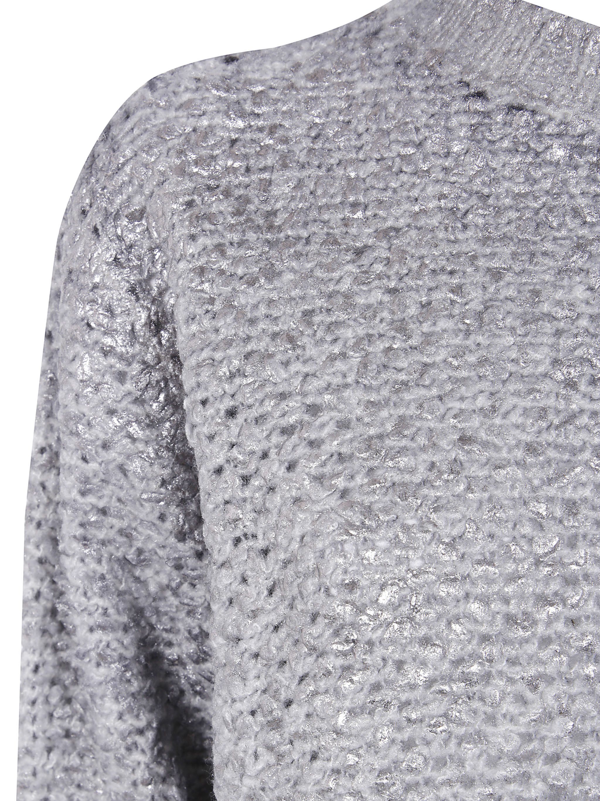 Avant Toi "HAND PAINTED" ROUND NECK FURRY STITCH PULLOVER WITH LAMINATION Size L / US 10 / IT 46 - 3 Thumbnail