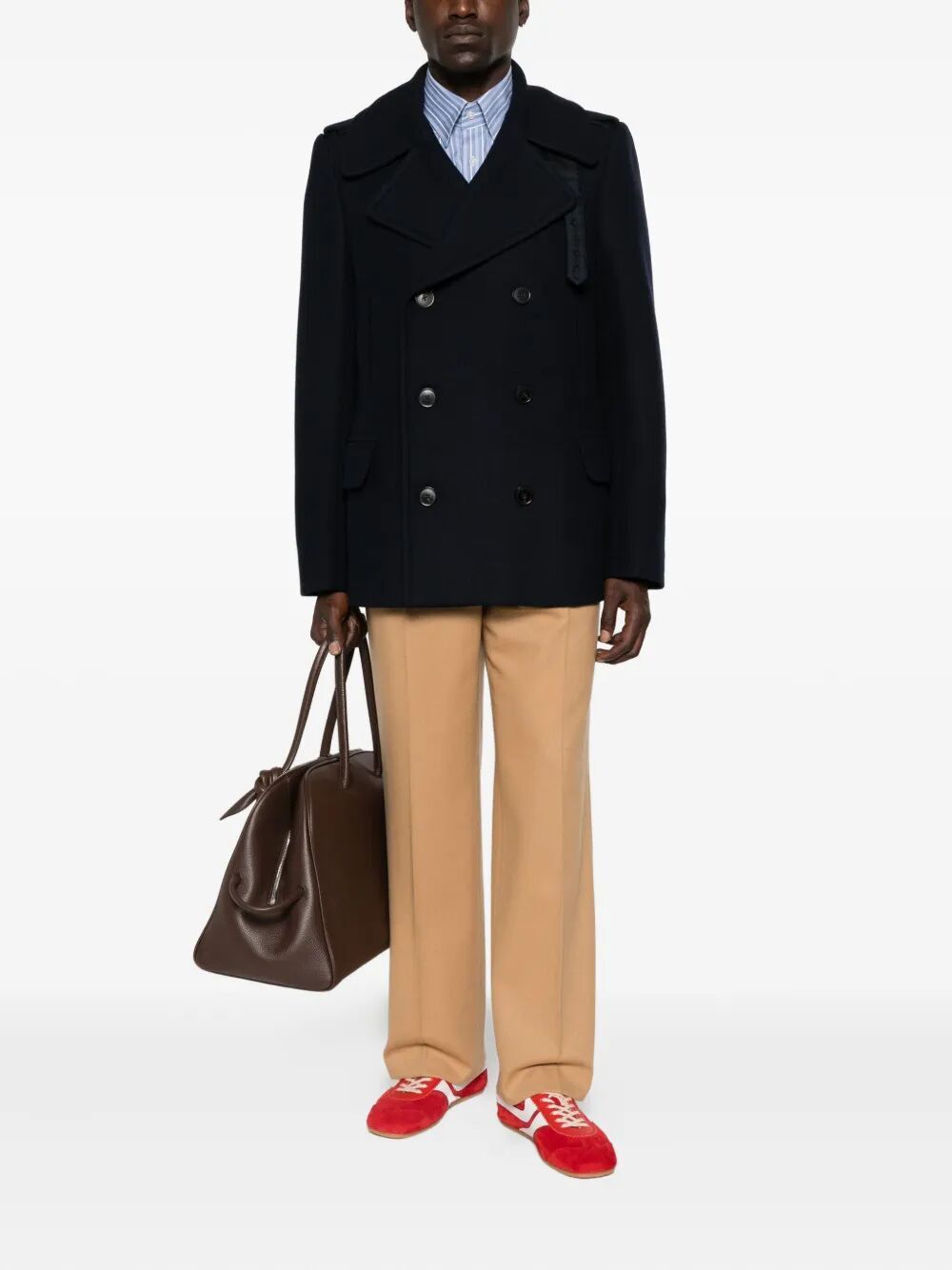 Dries Van Noten "RAFAELL" CLASSIC PEACOAT Size US S / EU 44-46 / 1 - 7 Thumbnail
