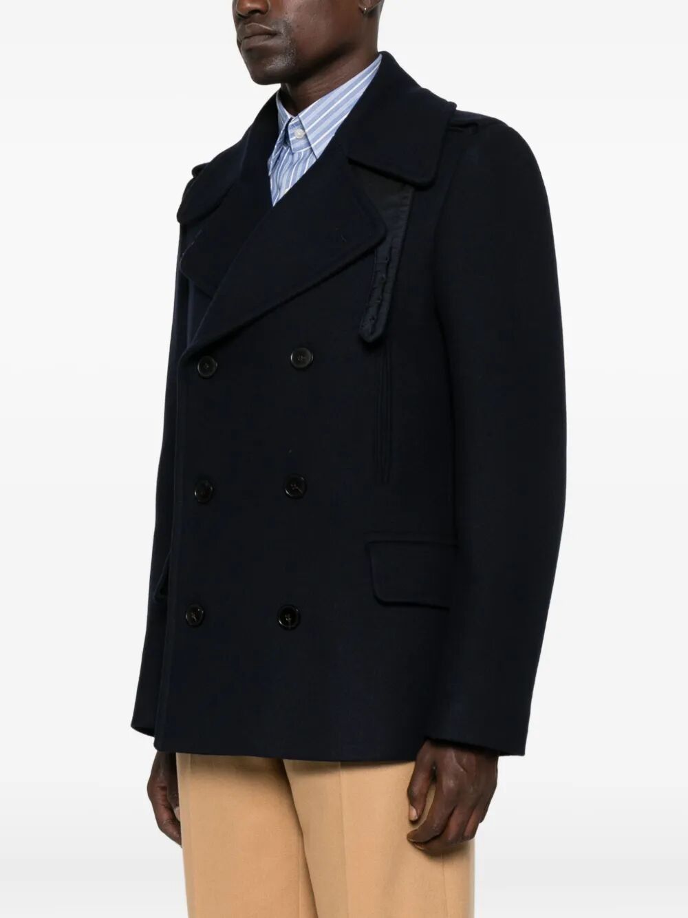 Dries Van Noten "RAFAELL" CLASSIC PEACOAT Size US S / EU 44-46 / 1 - 5 Thumbnail