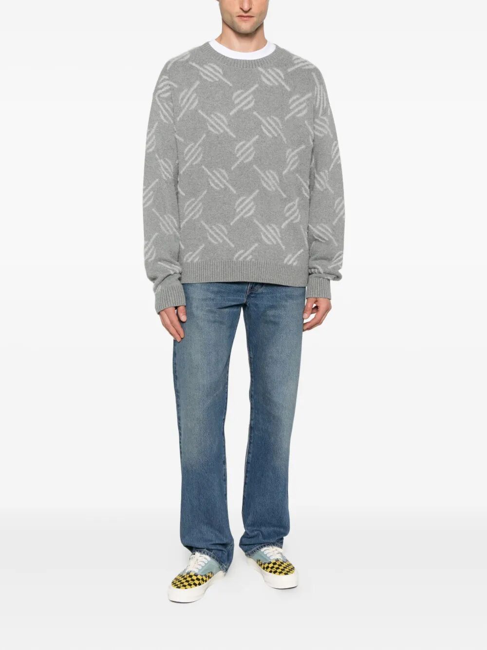 Daily Paper "TEVIN MONOGRAM" KNIT SWEATER Size US XL / EU 56 / 4 - 5 Thumbnail