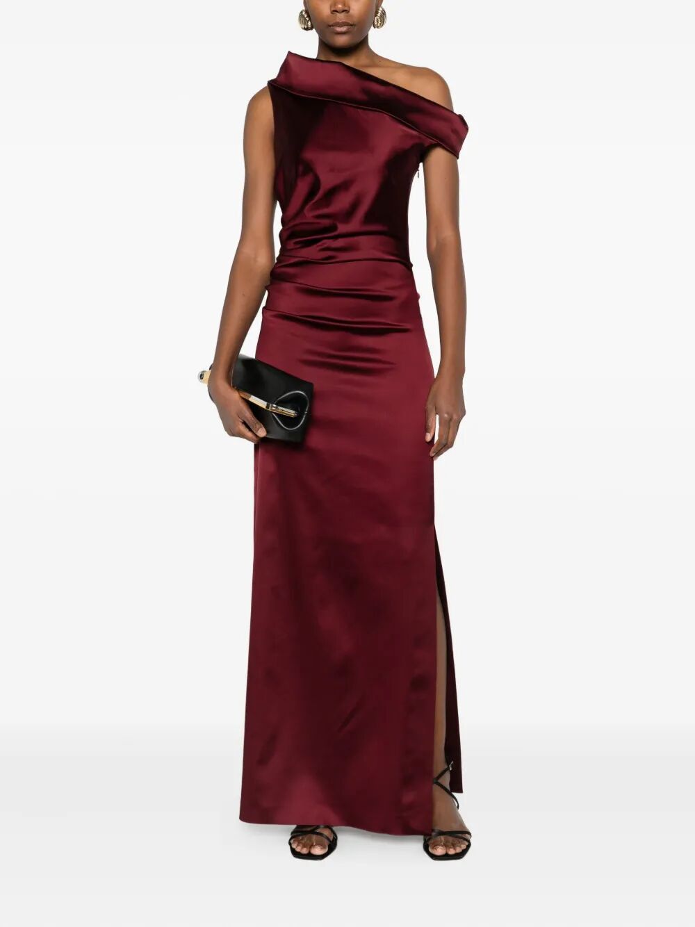 Max Mara "OPACO" BOAT NECK LONG DRESS Size M / US 6-8 / IT 42-44 - 7 Thumbnail