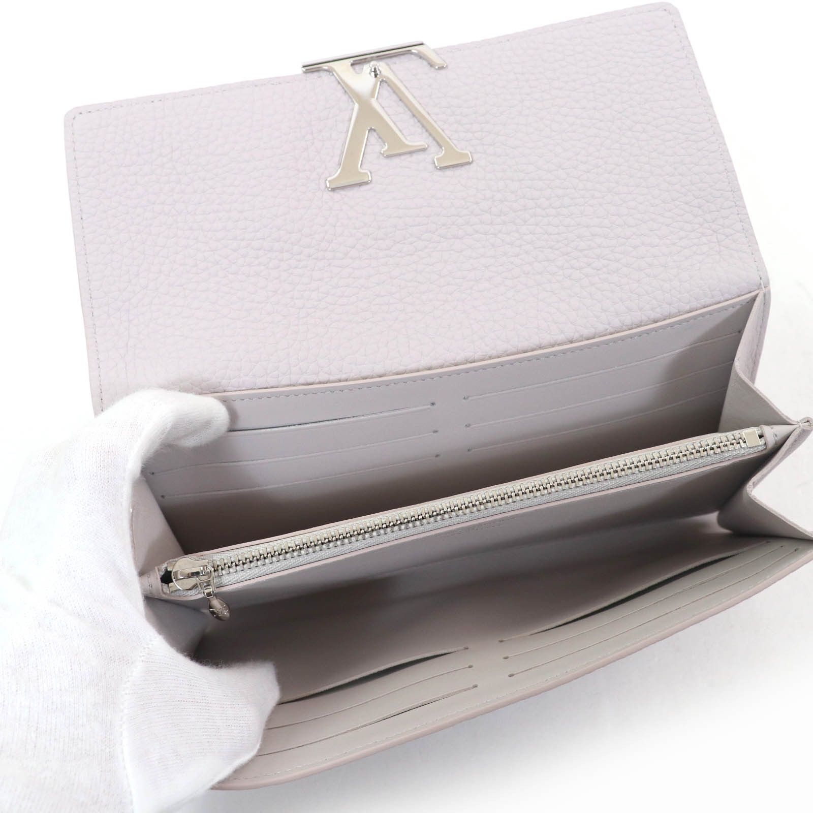 Louis Vuitton Louis Vuitton Louis Vuitton Portefeuille Capucines LV Python Leather Wallet Leather Long Wallet N87625 DUTY FREE for USA Size ONE SIZE - 6 Thumbnail