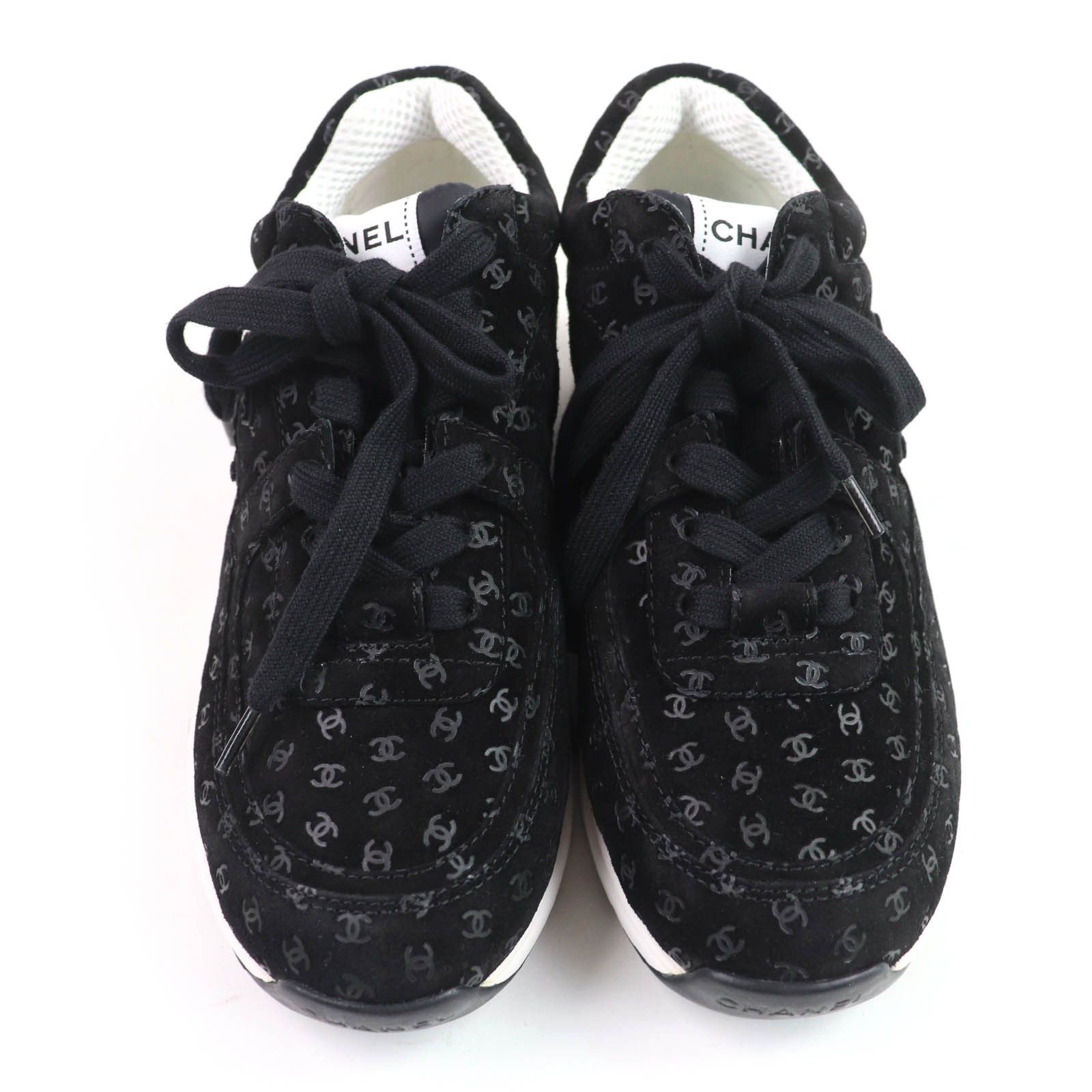 Chanel Chanel Chanel Suede Leather Sneakers Suede Shoes G39230 DUTY FREE for USA Size ONE SIZE - 4 Thumbnail