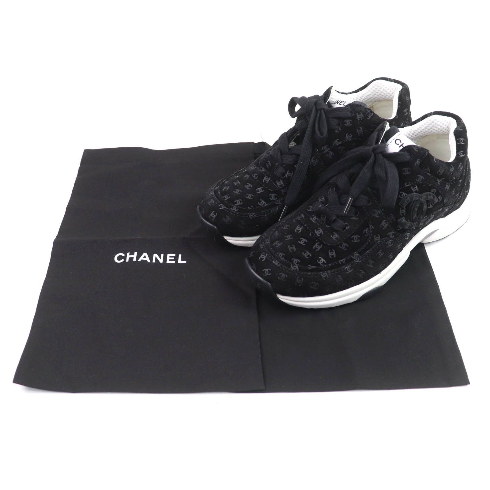 Chanel Chanel Chanel Suede Leather Sneakers Suede Shoes G39230 DUTY FREE for USA Size ONE SIZE - 2 Thumbnail