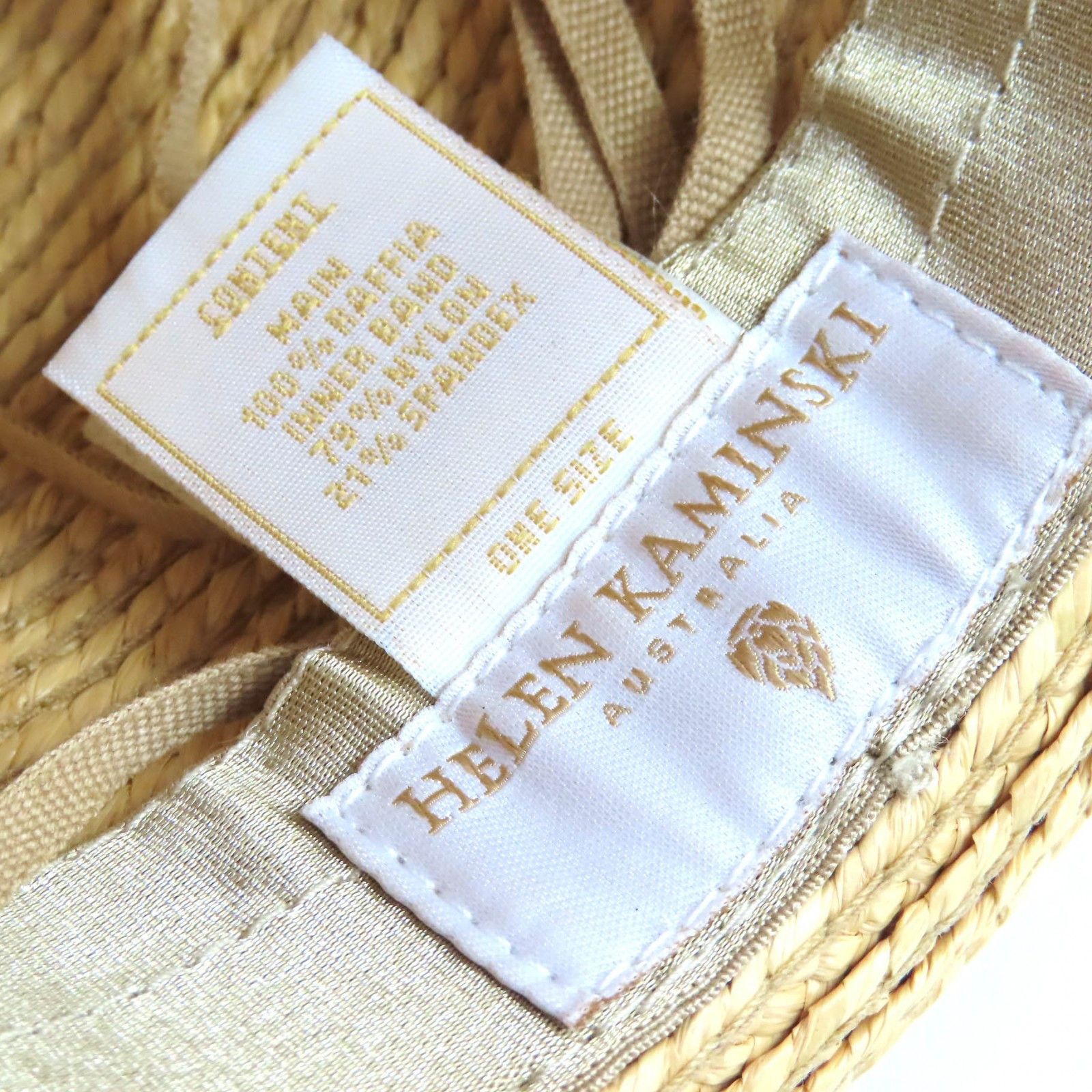 Other Other HELEN KAMINSKI AVARA Straw Hat Natural Material Hats DUTY FREE for USA Size ONE SIZE - 8 Thumbnail