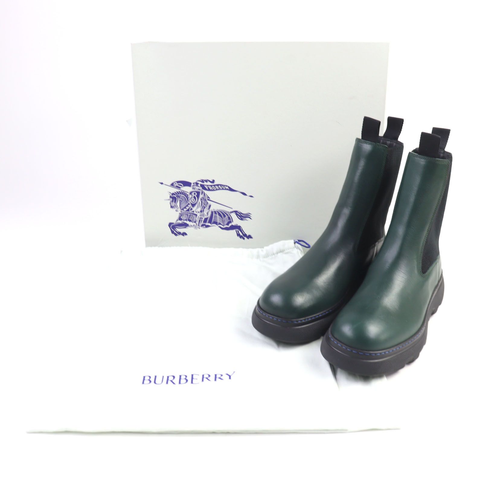 Burberry Burberry Burberry Creeper Chelsea Boots Boots Leather Shoes DUTY FREE for USA Size ONE SIZE - 2 Thumbnail