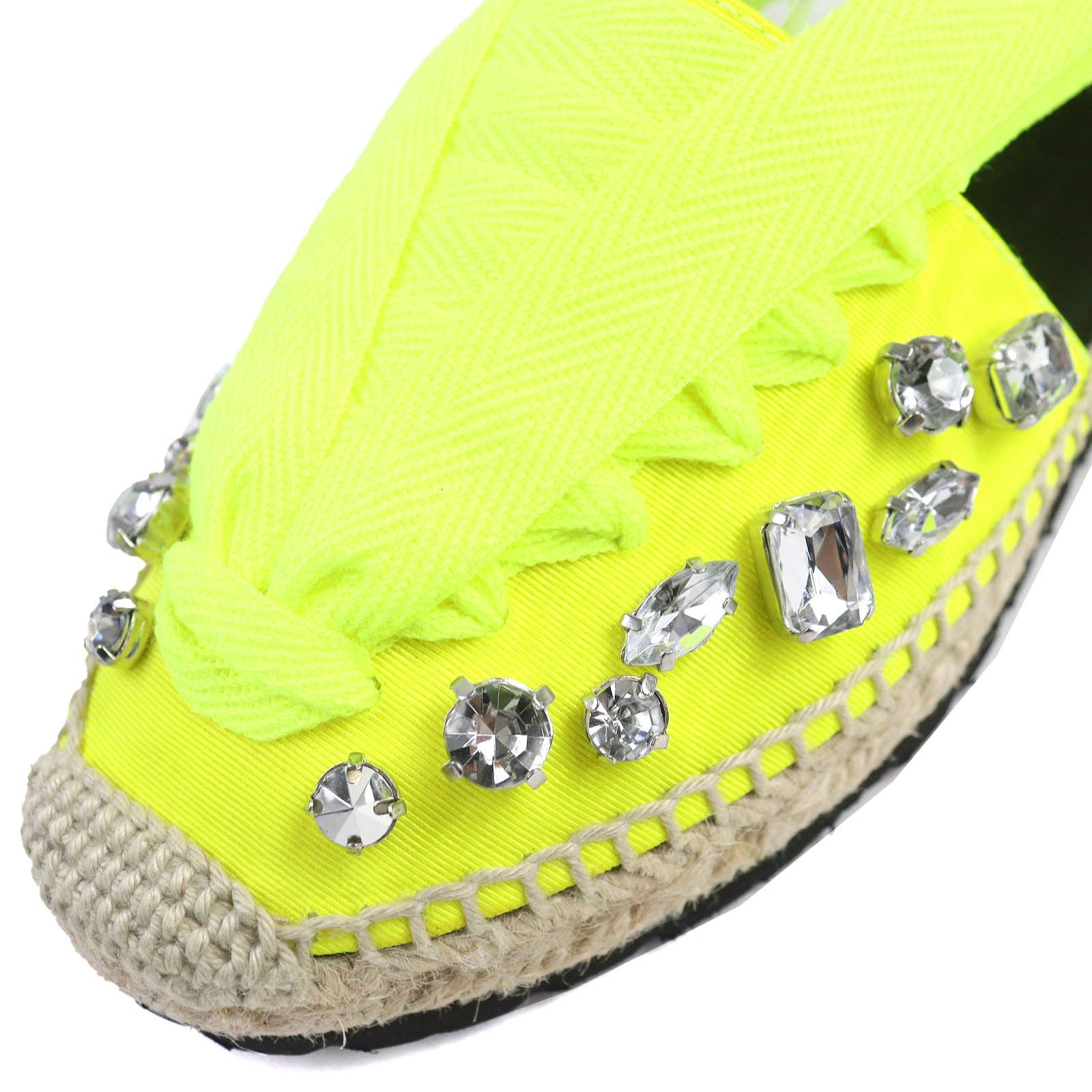 Loewe Loewe Loewe Lace-up espadrilles with jewels Sandals Natural Material Shoes DUTY FREE for USA Size ONE SIZE - 8 Thumbnail