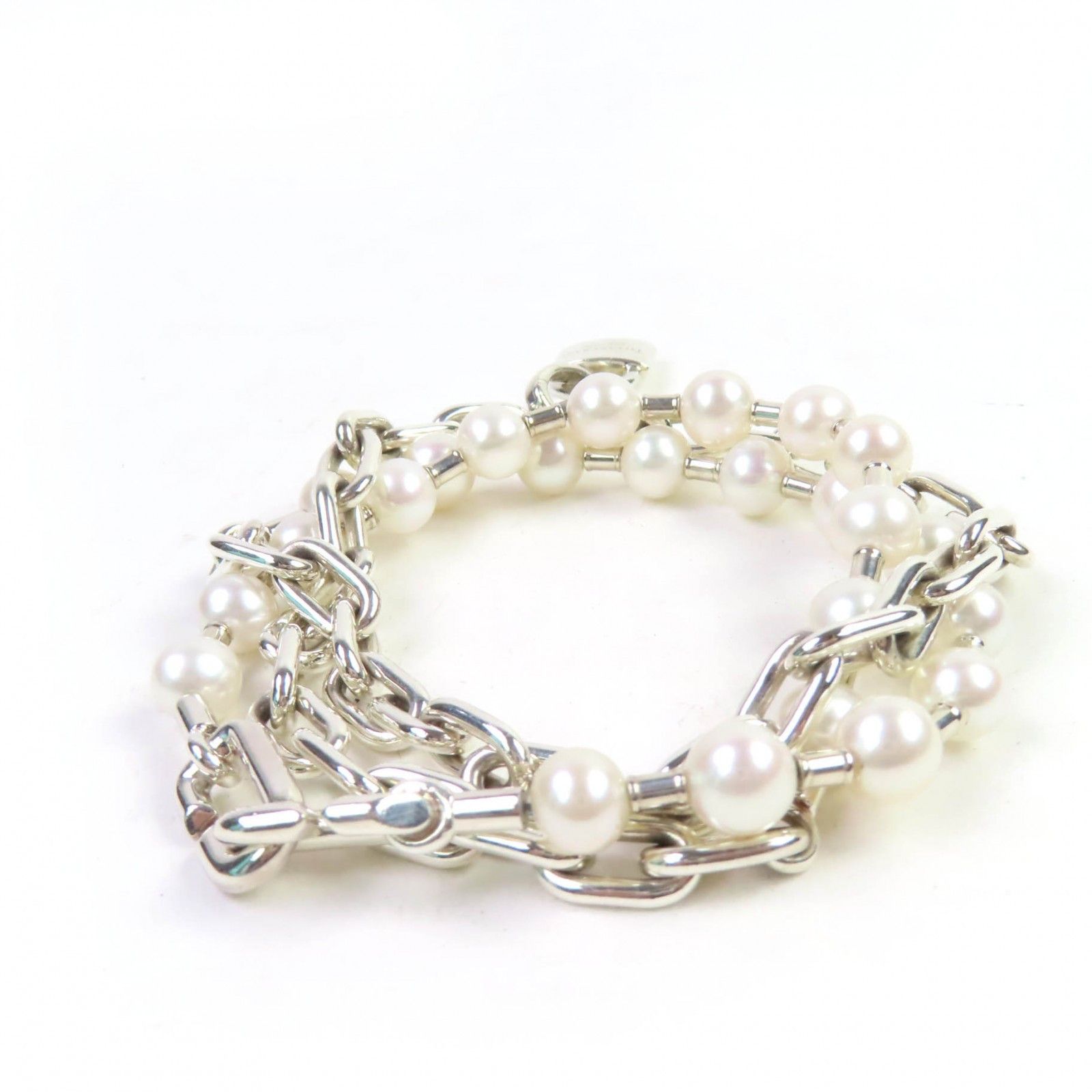 Tiffany & Co. Tiffany & Co. Tiffany&Co. Pearl Rock AG925 Bracelet Size 17 Metal Bracelet DUTY FREE for USA Size ONE SIZE - 4 Thumbnail
