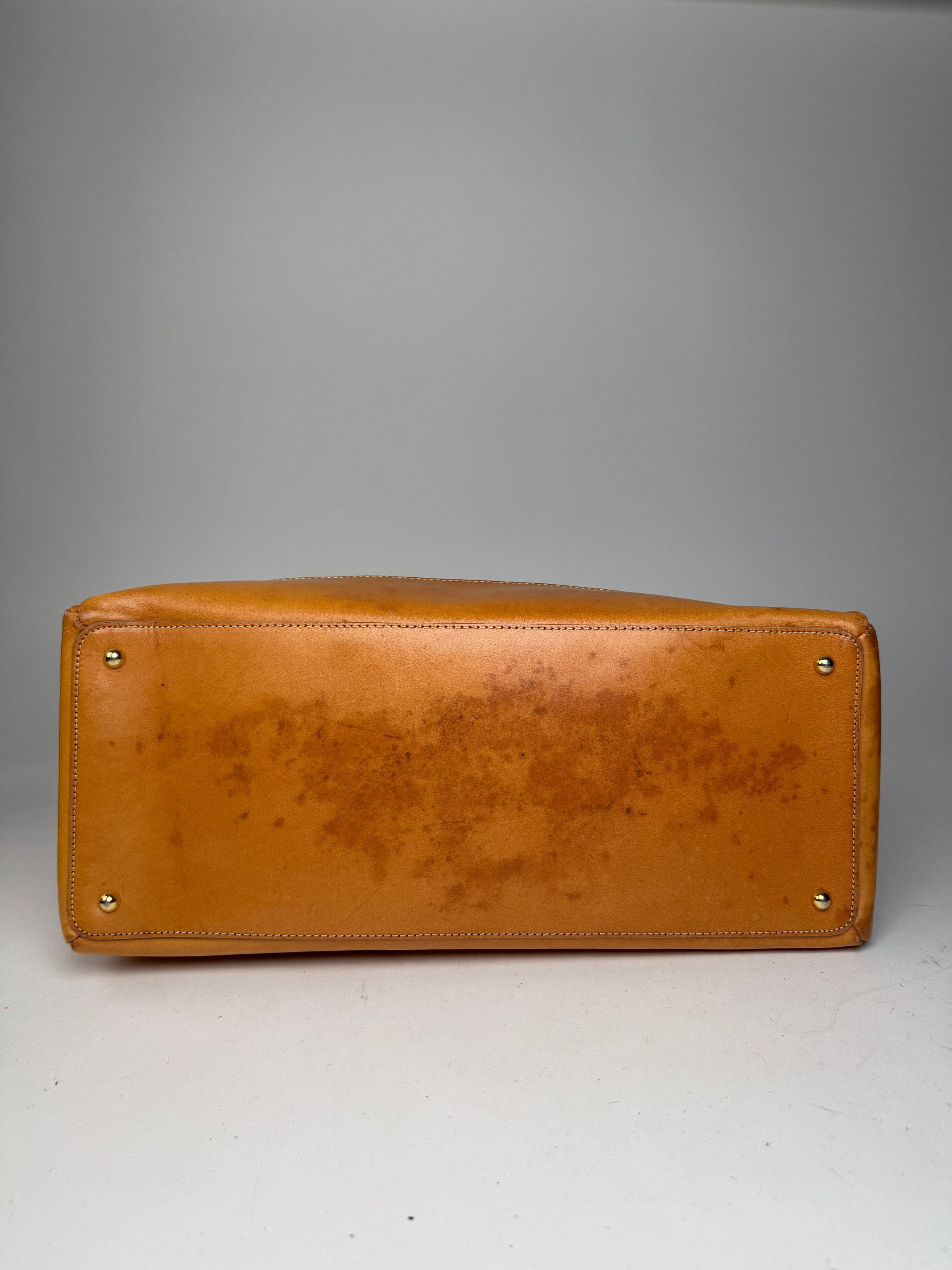 Celine Vintage Paris Macadam Monogram Weekender Duffel Bag Brown Ye Size ONE SIZE - 10 Thumbnail