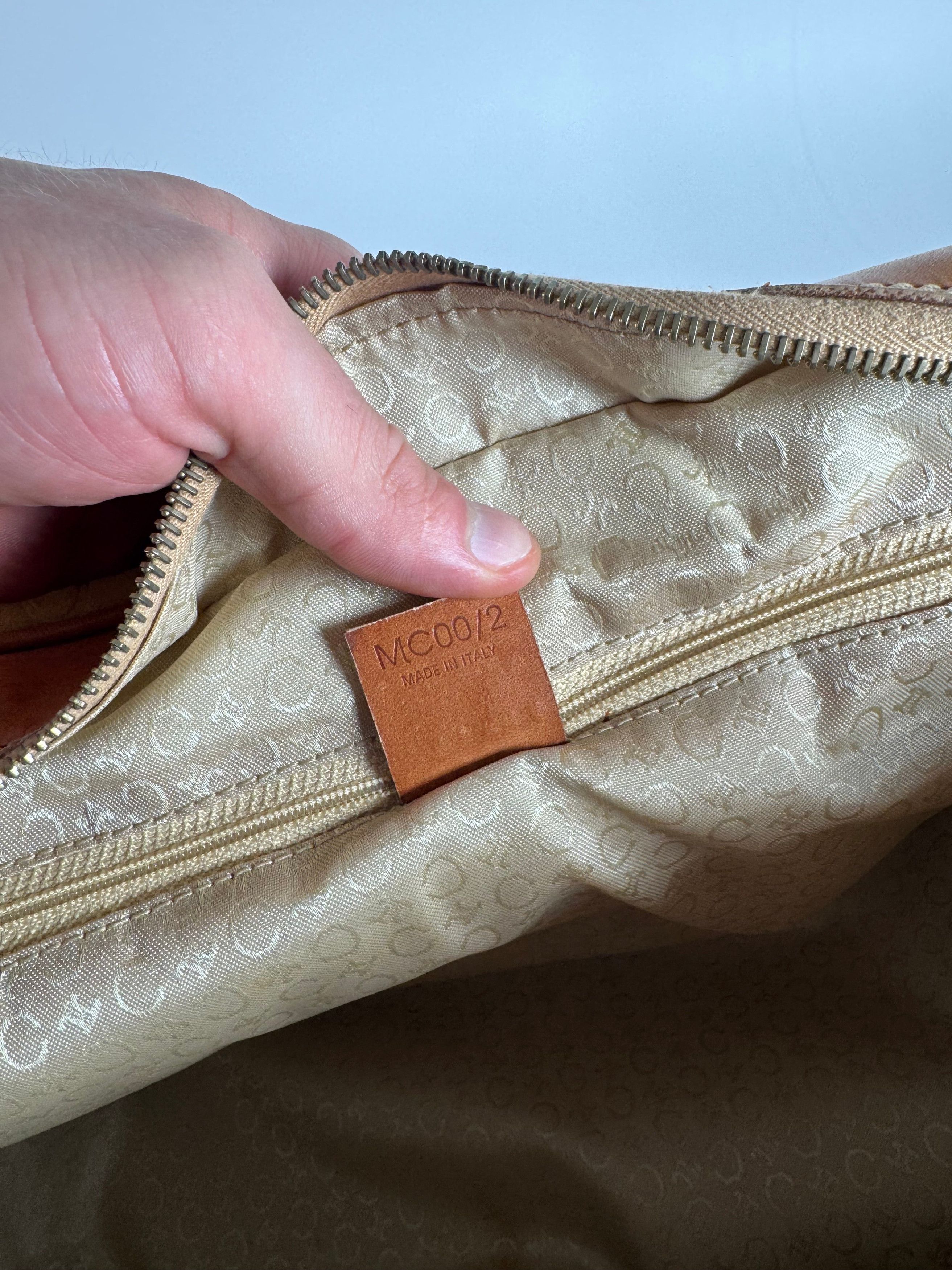 Celine Vintage Paris Macadam Monogram Weekender Duffel Bag Brown Ye Size ONE SIZE - 7 Thumbnail