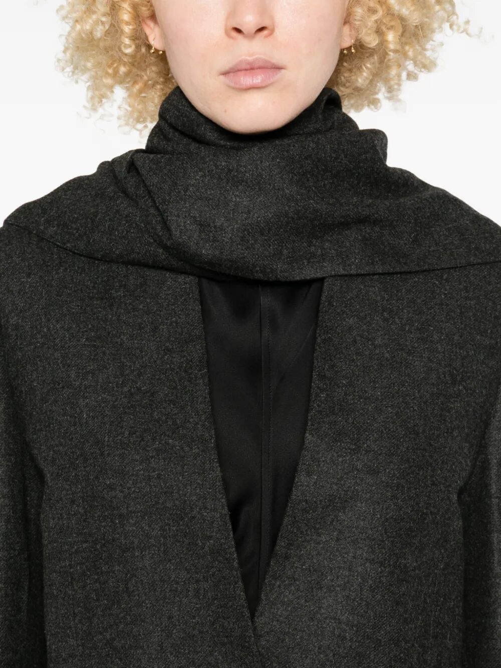 Toteme VISCOSE WOOL "SCARF" BLAZER Size S / US 4 / IT 40 - 2 Thumbnail