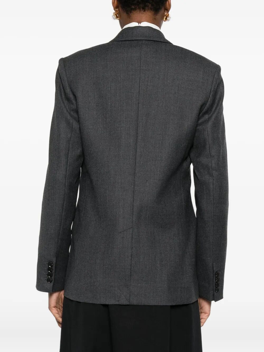 Anine Bing "ROSS" SINGLE-BREASTED BLAZER JACKET Size S / US 4 / IT 40 - 3 Thumbnail
