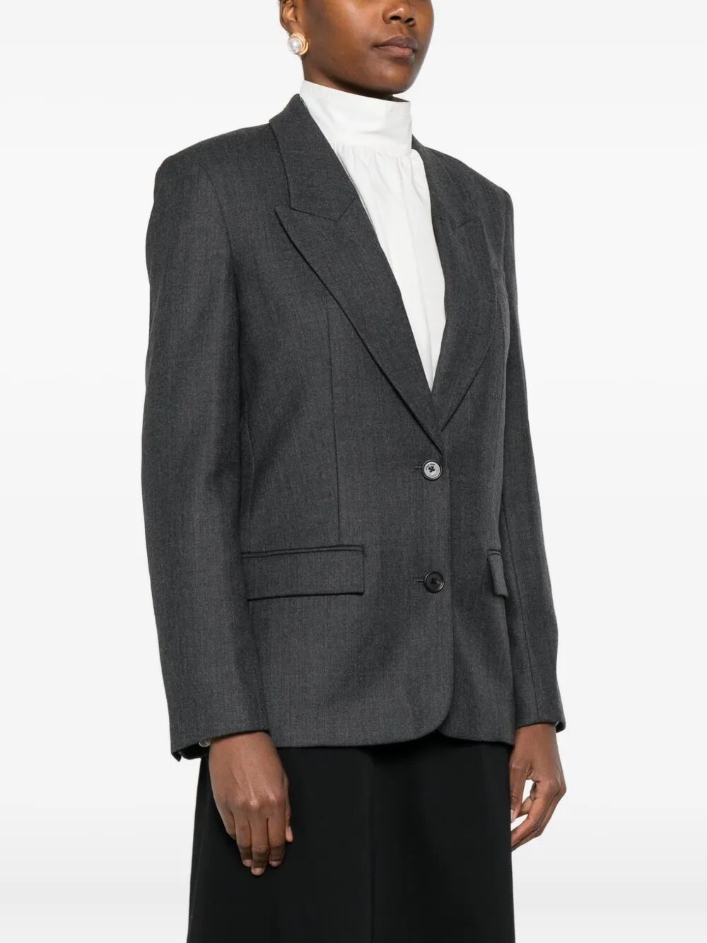 Anine Bing "ROSS" SINGLE-BREASTED BLAZER JACKET Size S / US 4 / IT 40 - 4 Thumbnail