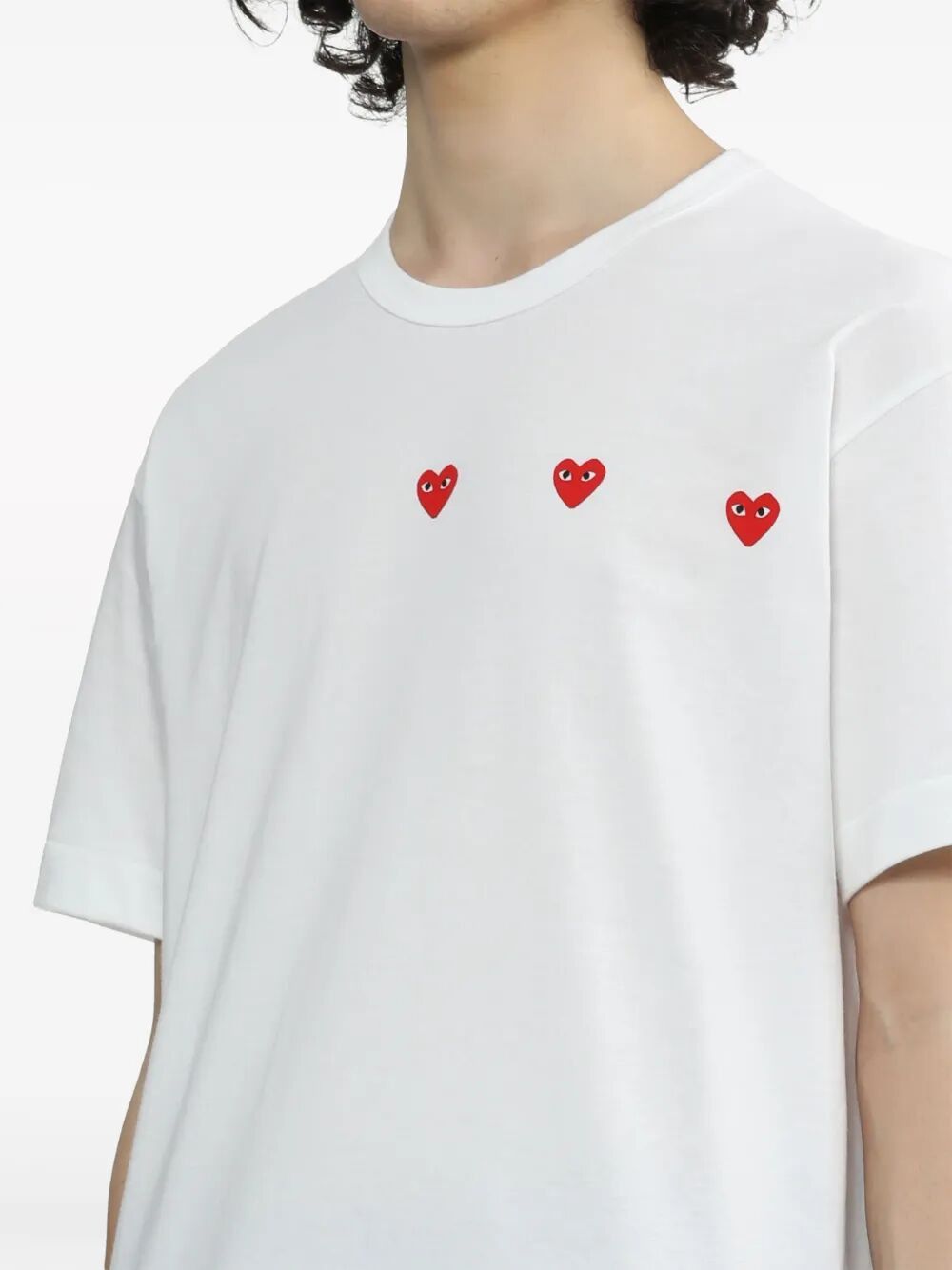 Comme des Garcons PLAY "LOGO PRINT" T-SHIRT Size XXL / US 16-18 / IT 52-54 - 2 Thumbnail