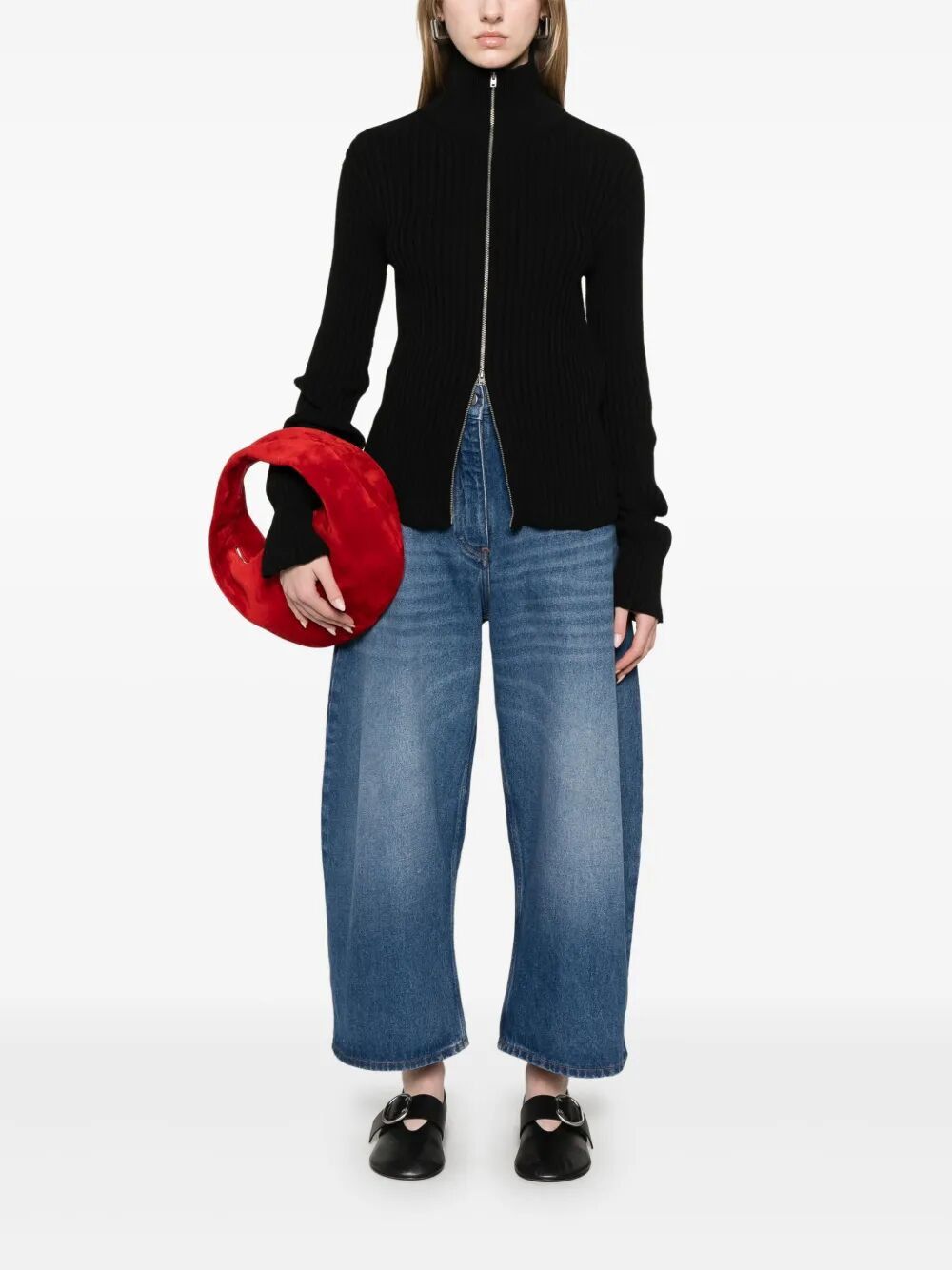Studio Nicholson WIDE CROP DENIM Size 26" / US 2 / IT 38 - 2 Thumbnail