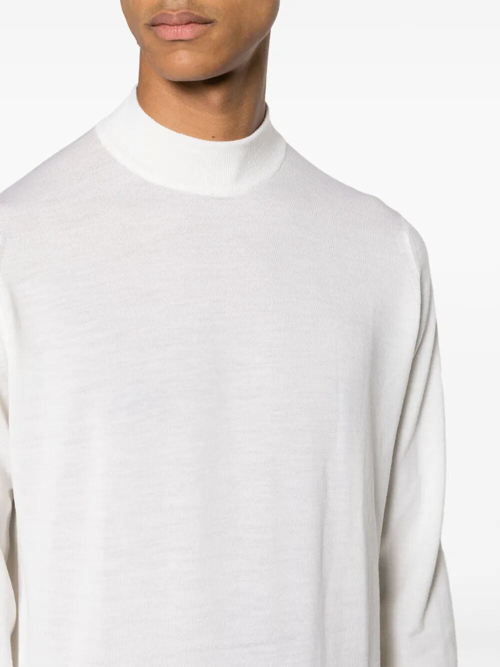 John Smedley "HARCOURT" MOCK NECK Size US XXL / EU 58 / 5 - 3 Thumbnail