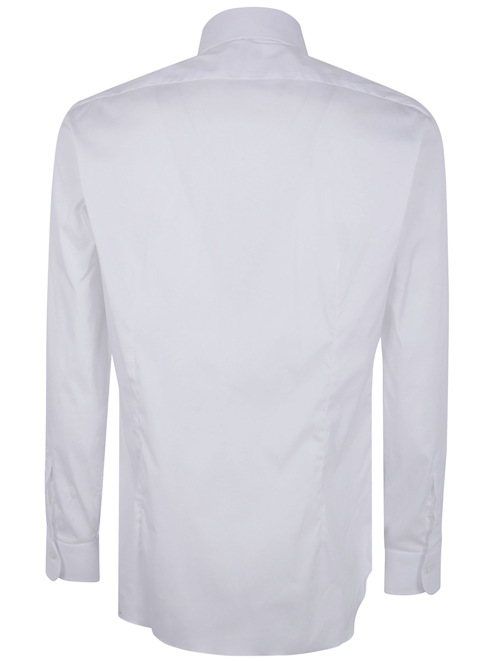 Barba Napoli "CLASSIC" POPELINE STRETCH SHIRT Size US M / EU 48-50 / 2 - 7 Thumbnail