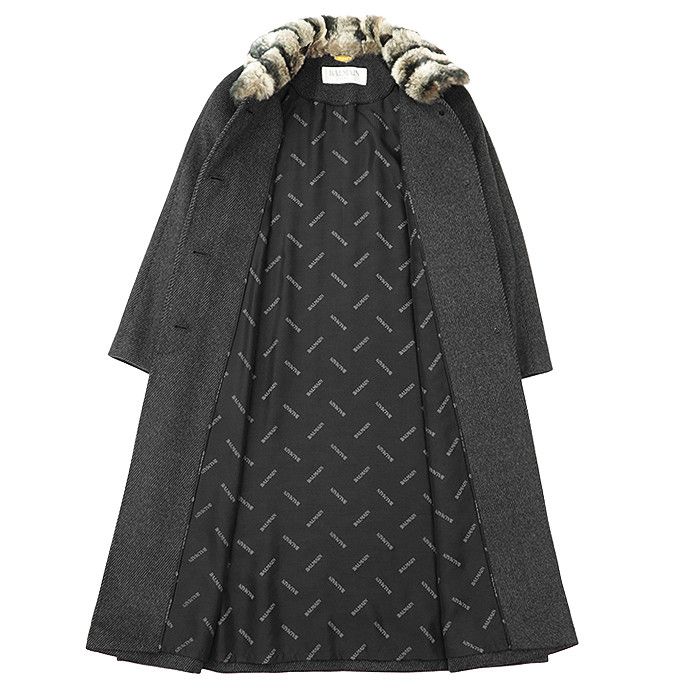 Other Other Balmain Classic Angora Blend 2way Coat Others Outerwear DUTY FREE for USA Size ONE SIZE - 6 Thumbnail