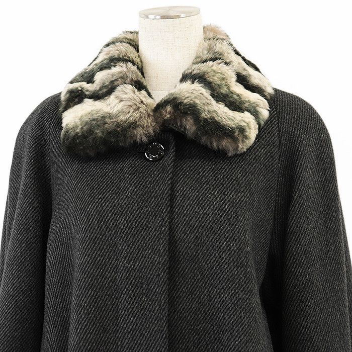Other Other Balmain Classic Angora Blend 2way Coat Others Outerwear DUTY FREE for USA Size ONE SIZE - 2 Thumbnail