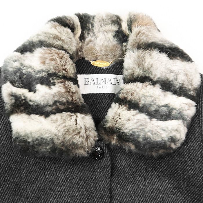 Other Other Balmain Classic Angora Blend 2way Coat Others Outerwear DUTY FREE for USA Size ONE SIZE - 7 Thumbnail