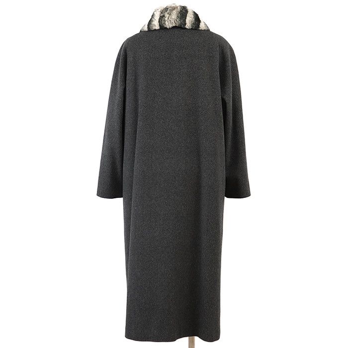 Other Other Balmain Classic Angora Blend 2way Coat Others Outerwear DUTY FREE for USA Size ONE SIZE - 5 Thumbnail