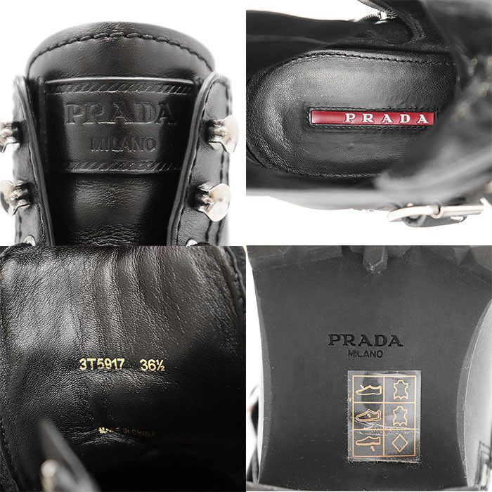 Prada Prada Prada 3T5917 Calf Leather Boots Leather Shoes 3T5917 DUTY FREE for USA Size ONE SIZE - 10 Thumbnail