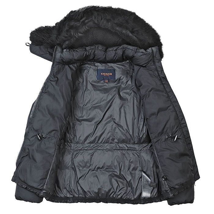 Coach Coach Coach Down Jacket Sheepskin Cow Leather Nylon Down Jacket Leather Outerwear DUTY FREE for USA Size ONE SIZE - 9 Thumbnail