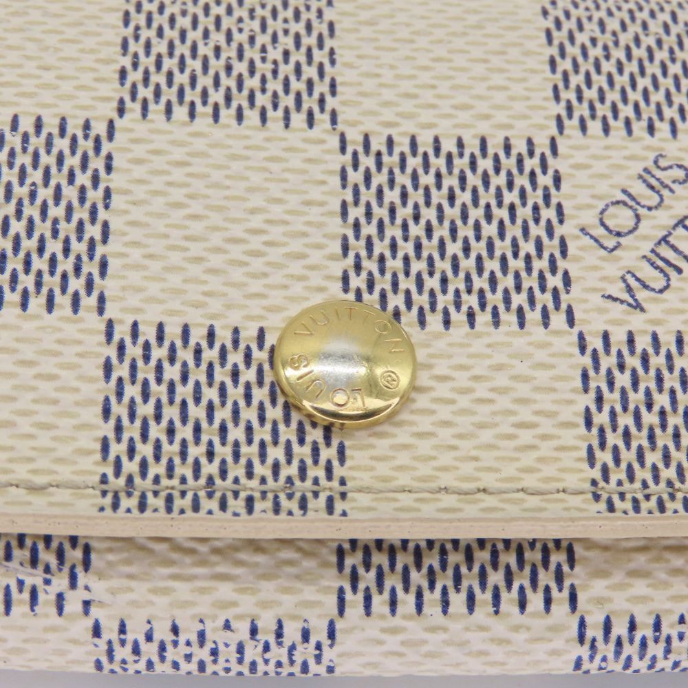 Louis Vuitton Louis Vuitton Louis Vuitton Multicles 4 Damier Azur Key Case Canvas Key case N60386 DUTY FREE for USA Size ONE SIZE - 6 Thumbnail