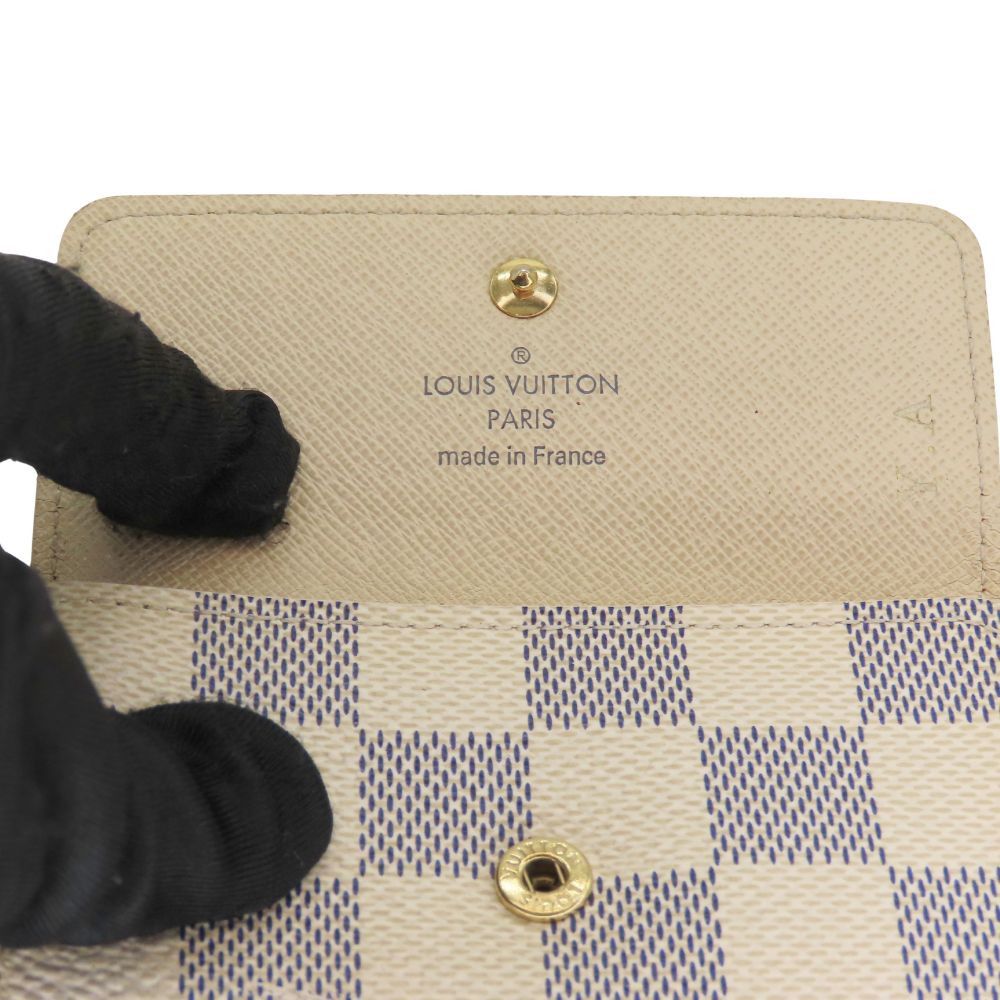 Louis Vuitton Louis Vuitton Louis Vuitton Multicles 4 Damier Azur Key Case Canvas Key case N60386 DUTY FREE for USA Size ONE SIZE - 7 Thumbnail