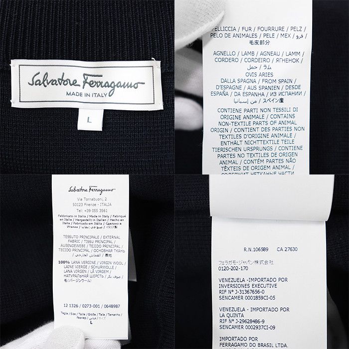 Salvatore Ferragamo Salvatore Ferragamo Salvatore Ferragamo Wool Lamb Leather Jacket Leather Outerwear DUTY FREE for USA Size ONE SIZE - 10 Thumbnail