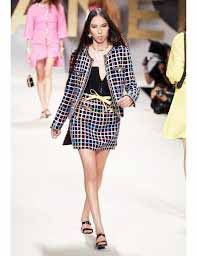 Chanel Chanel Chanel 22 Runway wear Cotton Polyamide Tweed Skirt Cotton Skirts P72501 DUTY FREE for USA Size ONE SIZE - 9 Thumbnail