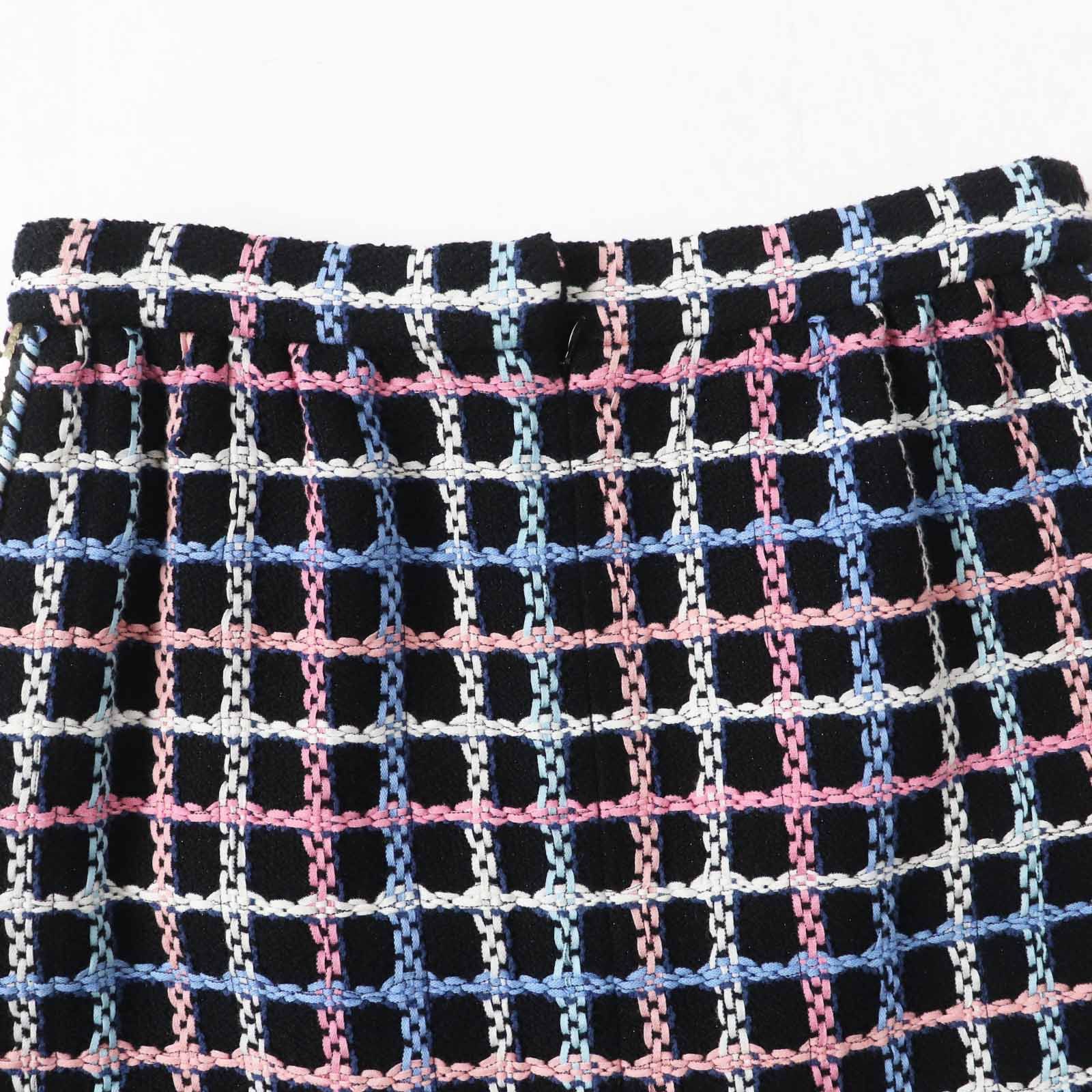 Chanel Chanel Chanel 22 Runway wear Cotton Polyamide Tweed Skirt Cotton Skirts P72501 DUTY FREE for USA Size ONE SIZE - 4 Thumbnail