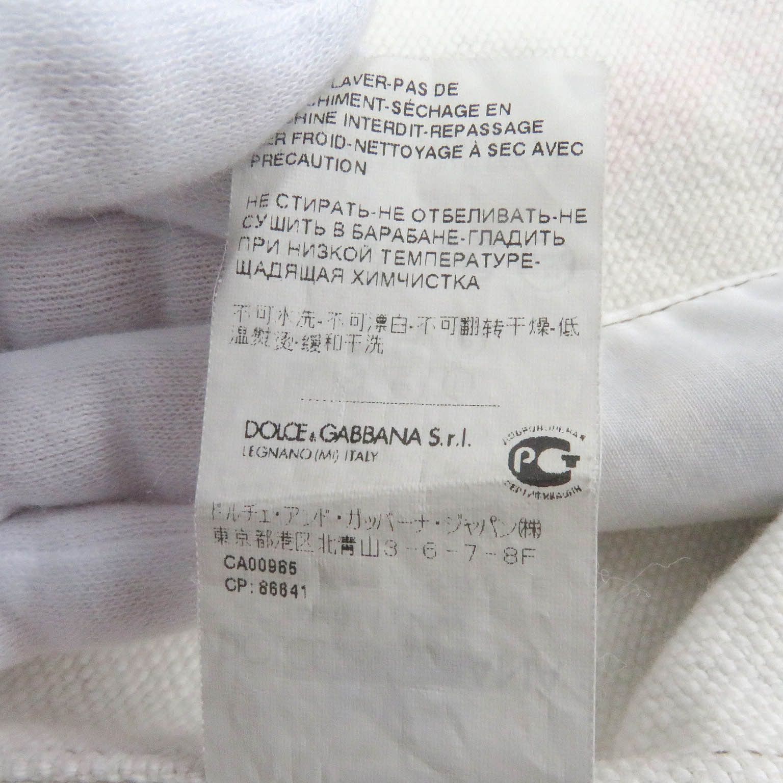 Dolce & Gabbana Dolce & Gabbana Dolce&Gabbana Black tag Linen Cotton Jacket Cotton Outerwear DUTY FREE for USA Size ONE SIZE - 9 Thumbnail