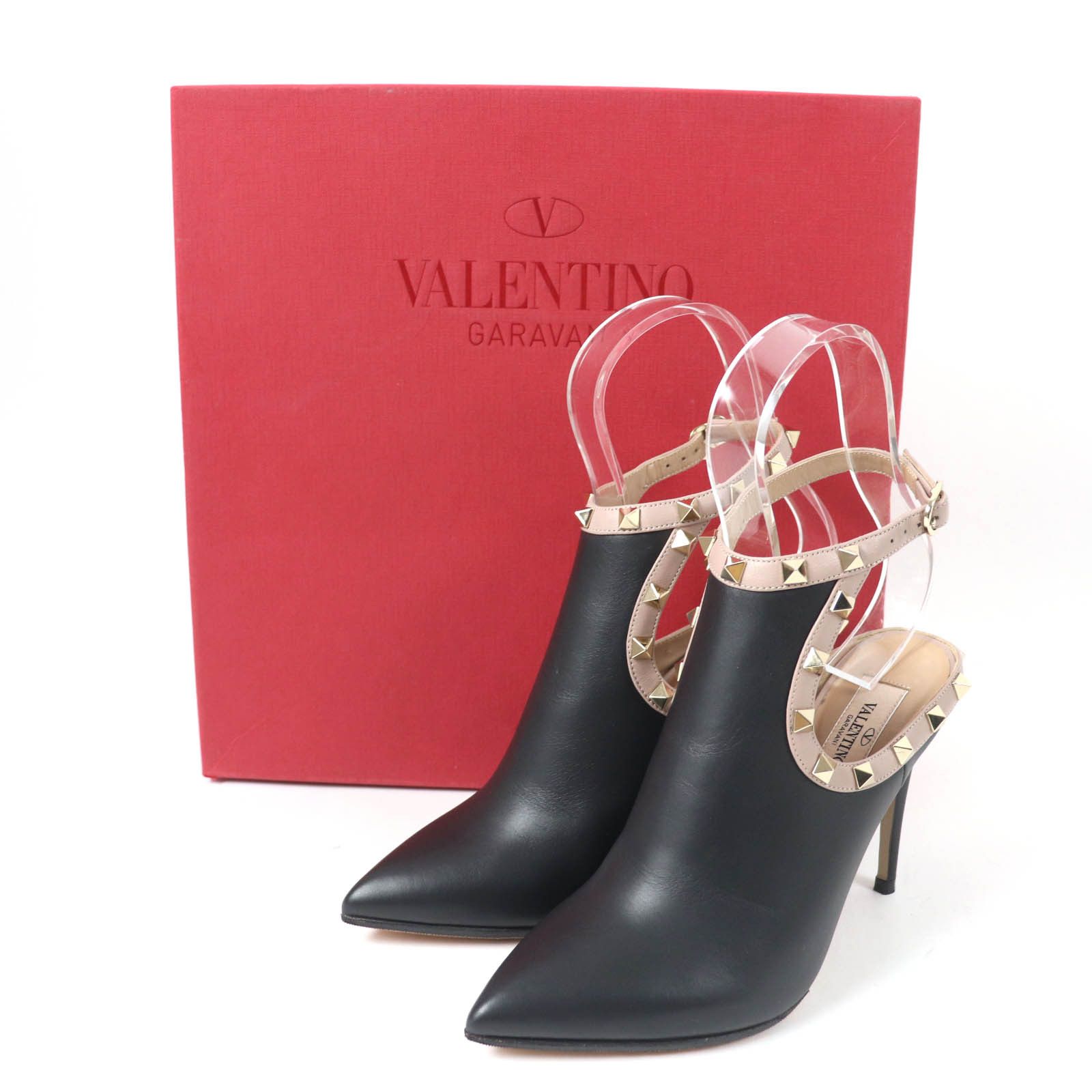 Valentino Valentino Valentino Garavani Rockstud Leather Pumps Leather Shoes DUTY FREE for USA Size ONE SIZE - 2 Thumbnail