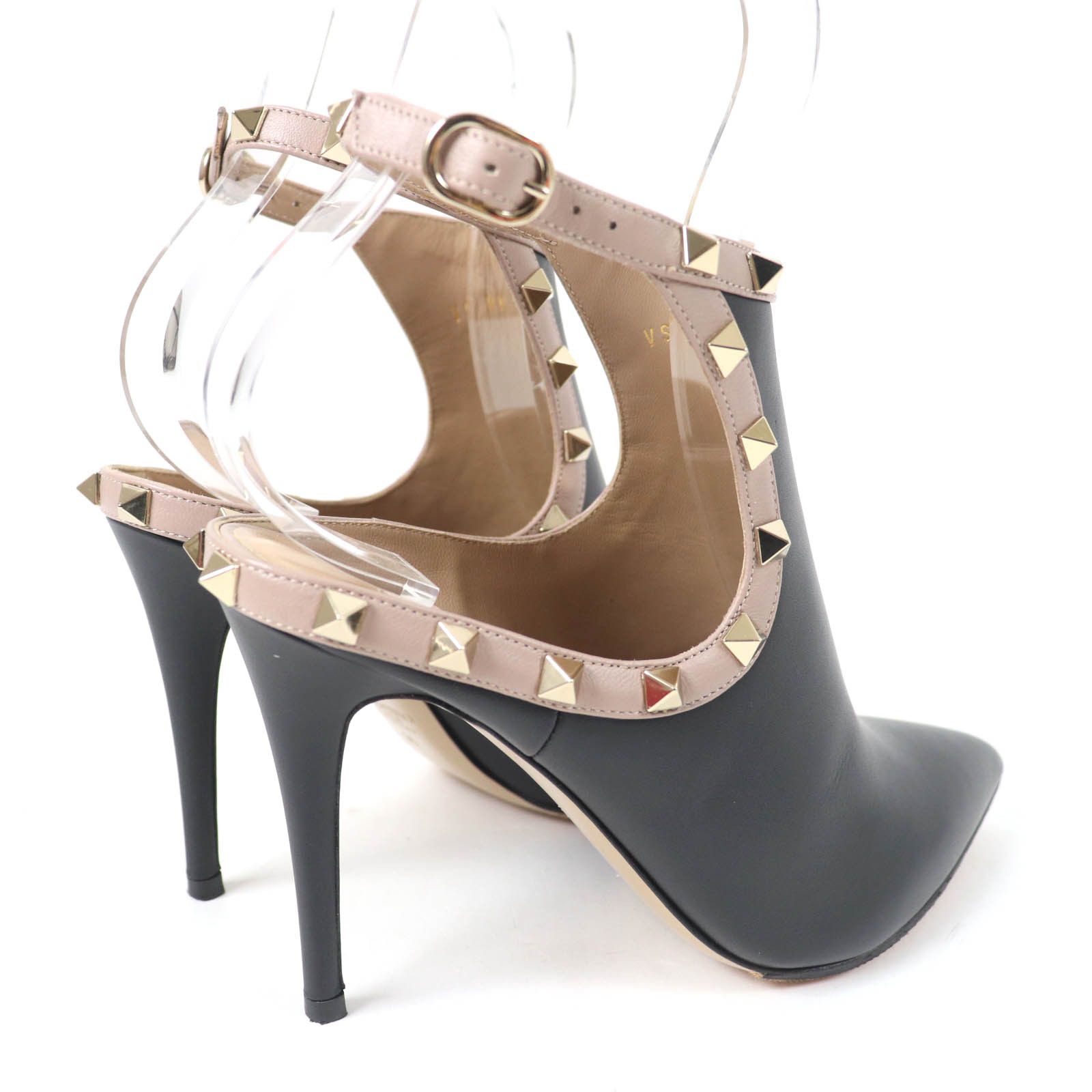 Valentino Valentino Valentino Garavani Rockstud Leather Pumps Leather Shoes DUTY FREE for USA Size ONE SIZE - 3 Thumbnail