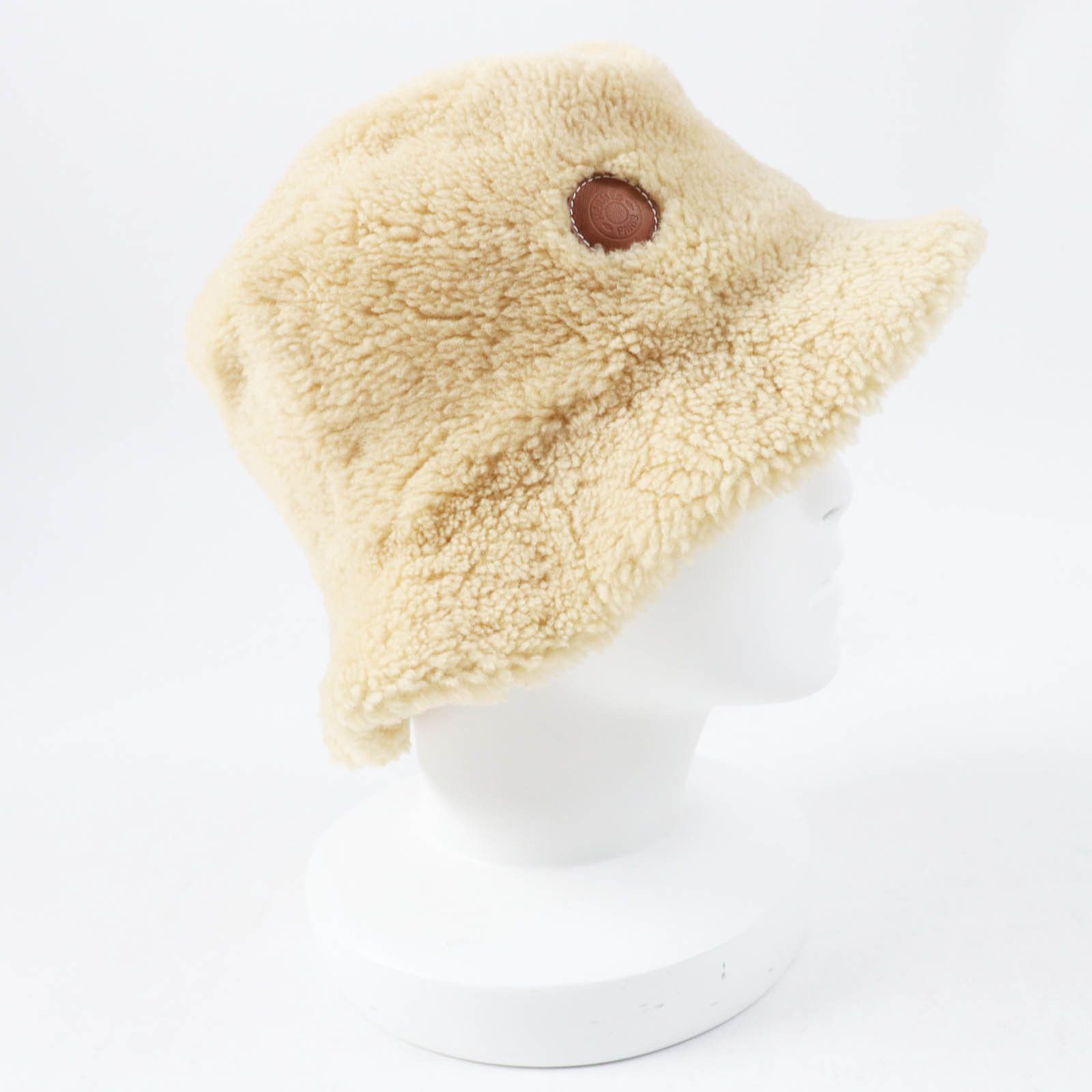 Hermes Hermes Hermes Fove Sheep leather Cowhide Bucket Hat Leather Hats DUTY FREE for USA Size ONE SIZE - 2 Thumbnail