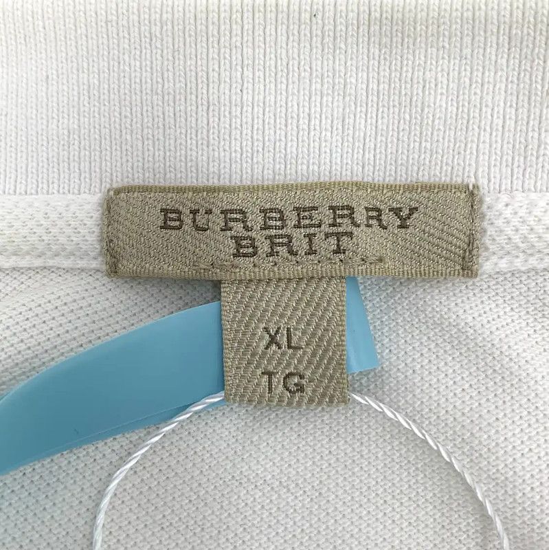 Burberry Burberry White Cotton Short Sleeve Polo Size US XL / EU 56 / 4 - 5 Thumbnail