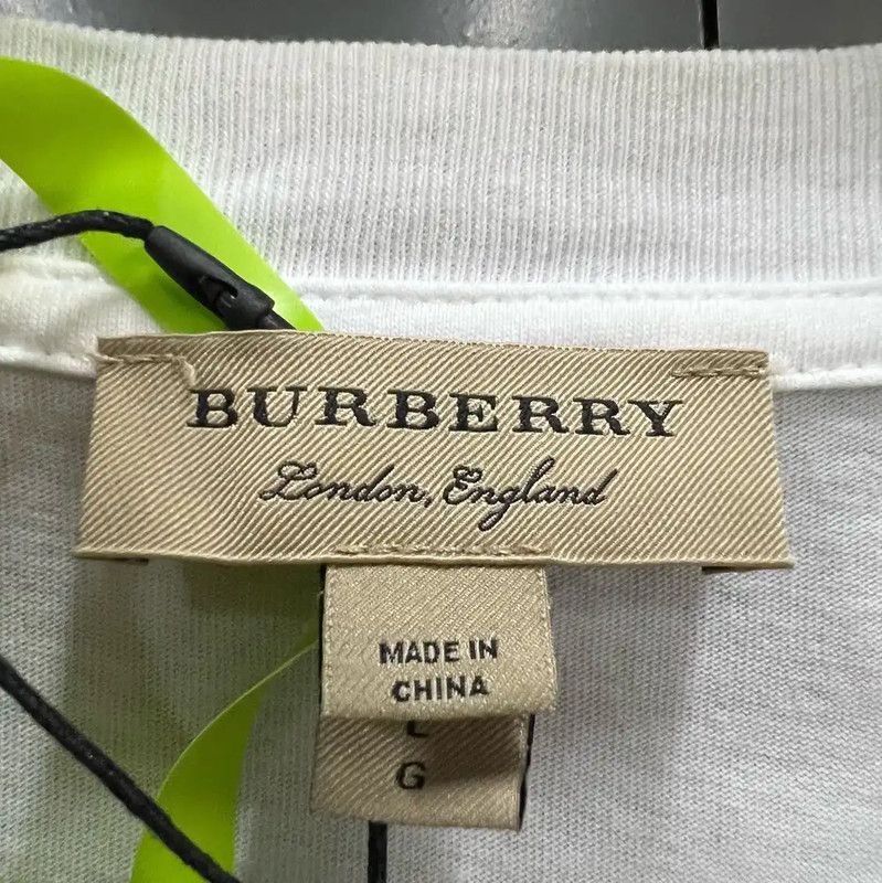 Burberry Burberry White Cotton Short Sleeve T-Shirt Size US L / EU 52-54 / 3 - 4 Thumbnail