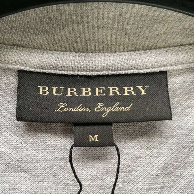 Burberry Burberry Gray Men's Polo Shirt Size US M / EU 48-50 / 2 - 3 Thumbnail