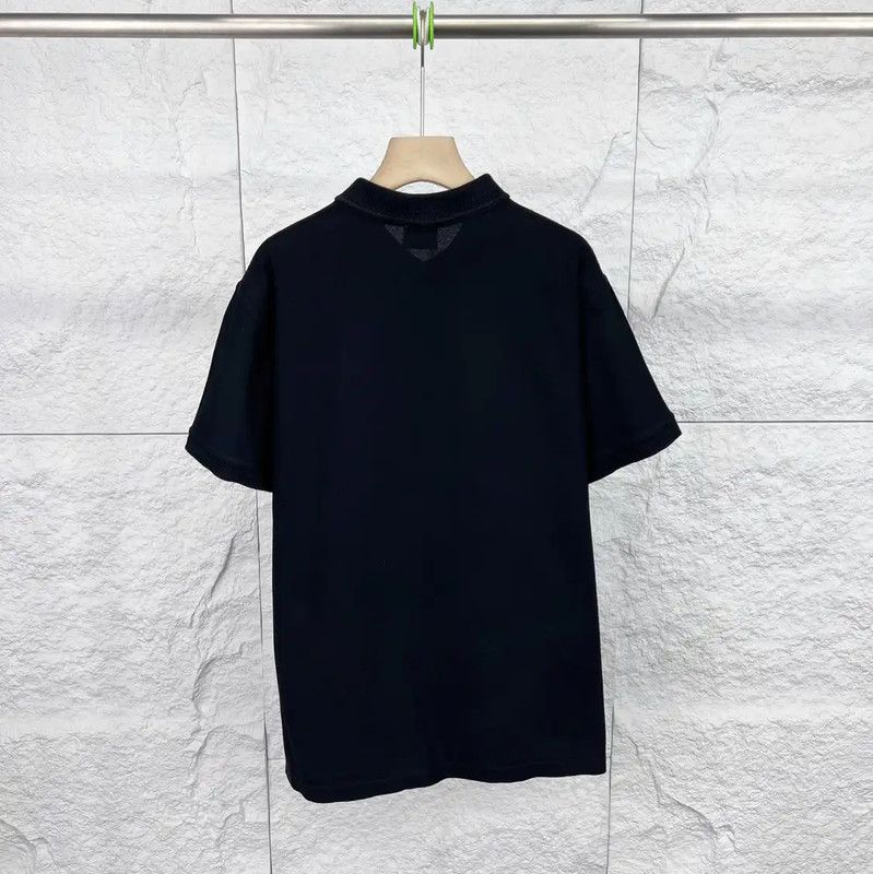 Burberry Burberry Black Cotton Men's Polo Shirt Size US XL / EU 56 / 4 - 2 Thumbnail