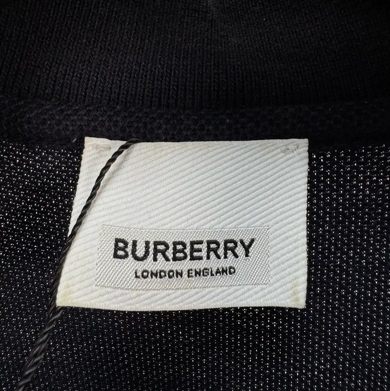 Burberry Burberry Black Cotton Logo Polo Shirt Size US S / EU 44-46 / 1 - 5 Thumbnail