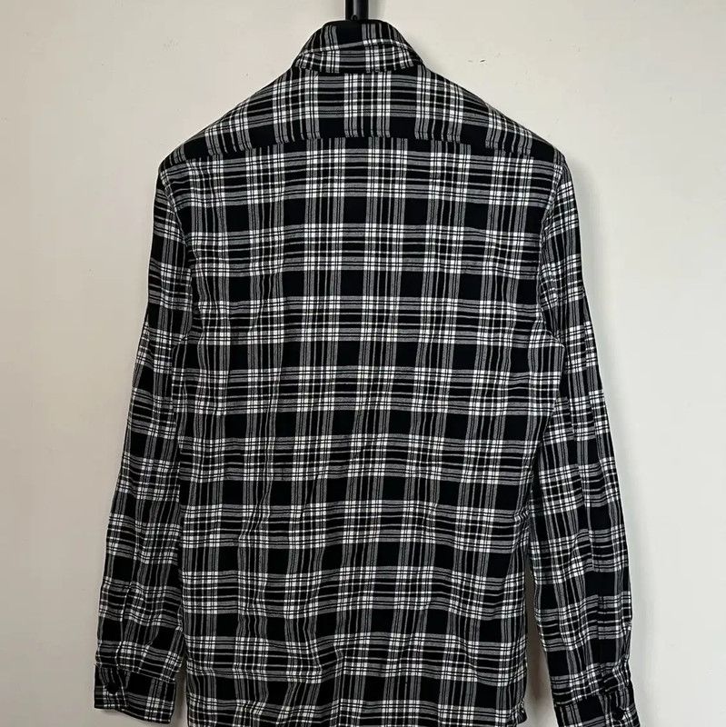 Burberry Burberry Gray Checkered Cotton Shirt for Men Size US S / EU 44-46 / 1 - 2 Thumbnail